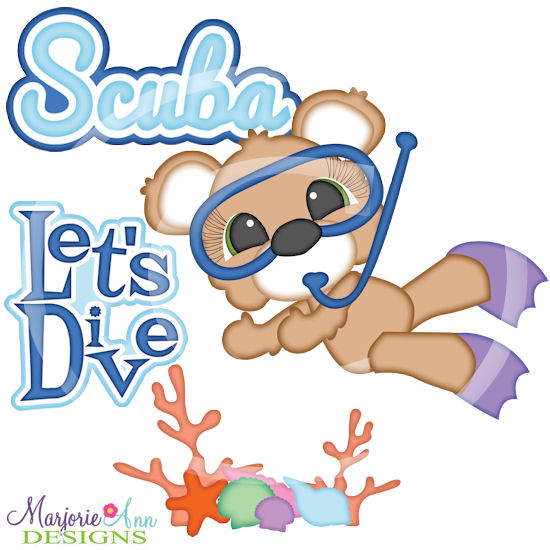 Let's Dive SVG Cutting Files Includes Clipart - Click Image to Close
